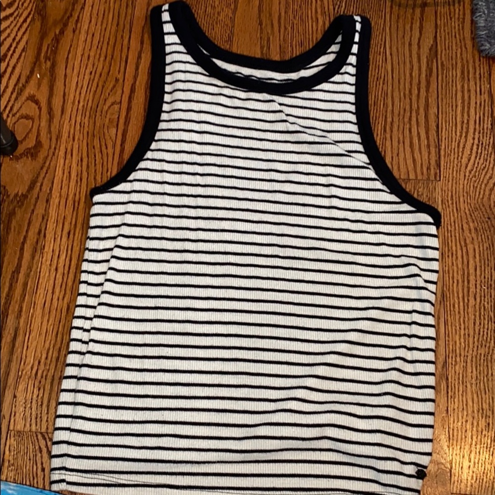 Stripped form fitting tank top